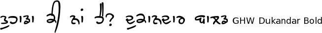 Gurmukhi Hand-Written Bold font Dukandar free download