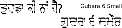 Gubara Small font Gurmukhi free download