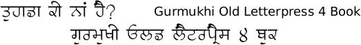 Gurmukhi Old Letterpress font free download