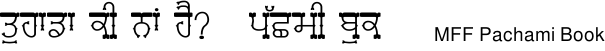 Miscellaneous Fun Fonts Pachami Gurmukhi free download